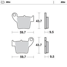 Moto-Master Brakepads Honda 