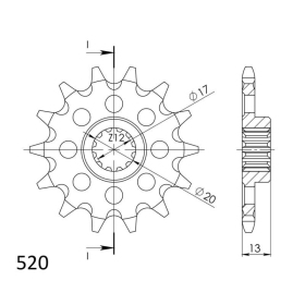 Supersprox Front Sprocket 125-14.1 14t