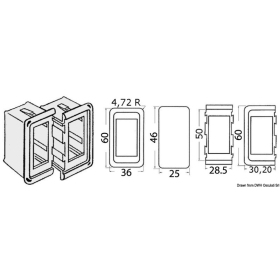 Osculati Switch bracket, cap