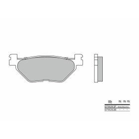 BREMBO Street Sintered Metal Brake pads HYOSUNG / YAMAHA 650-1900cc 2001-2021