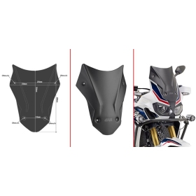 Givi Windscreen, low, Black HONDA CRF1000L 16-19