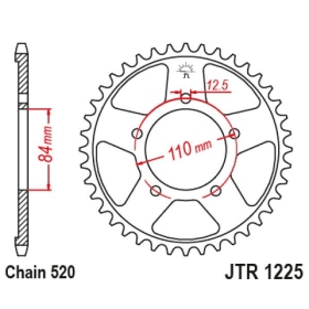 Supersprox Steel Rear Sprocket 1225:40 Black 40t