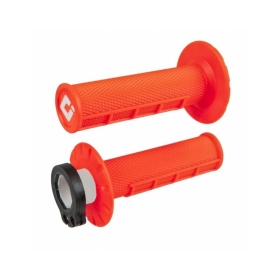 ODI Emig V2 Lock-on Grips Half Waffle rankenėlės oranžinės