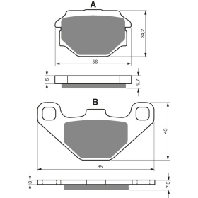 GOLDFREN Brake Pads 094 K1 Aprilia / Husqvarna