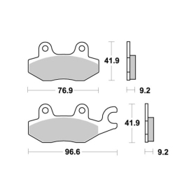 Sbs Brakepads 688HF Ceramic HONDA / KEEWAY / KYMCO