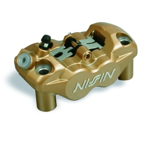 NISSIN universal 4-piston brake caliper (right) gold