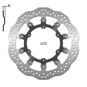 NG BRAKES 1224XG Wave Floating Brake Disc HUSABERG / HUSQVARNA / KTM 