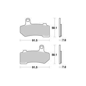 Sbs Brakepads 830LS Sintered HARLEY-DAVIDSON