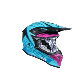 Helmet Just1 J39 Thruster Petrol Blue/Fuxia Black