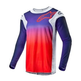 Alpinestars off road marškinėliai Racer Hoen Pilka/Oranžinė/Juoda