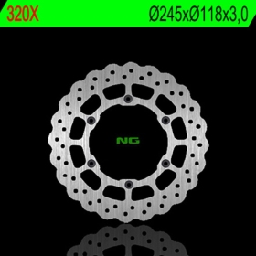 NG BRAKES 320X priekinis fiksuotas stabdžių diskas YAMAHA WR / YZ 125-426 90-00