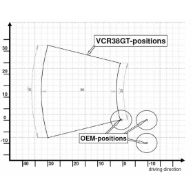 GILLES VCR38GT Adjustable Rearset Black Suzuki GSX-R1000 2007-2008