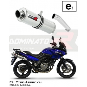 Exhaust silencer Dominator HOMOLOGATED OVAL SUZUKI DL 650 V-STROM 2004-2006