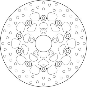 Brembo Serie Oro rear brakedisc Harley Davidson