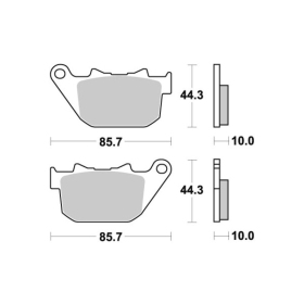 Sbs Brakepads 808LS Sintered HARLEY-DAVIDSON