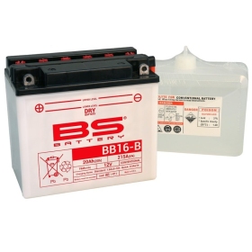 BS BATTERY Battery High performance with Acid Pack - BB16-B 12V 20AH