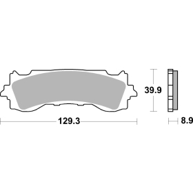 Sbs Brakepads 952HS Sintered HONDA