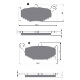 GOLDFREN Brake Pads 241 AD Suzuki DL / GSR / GSXR