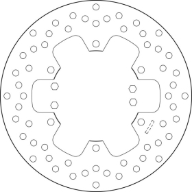 Brembo Serie Oro rear brake disc Yamaha FZR / FZS / TDM / TRX / XT / YZF