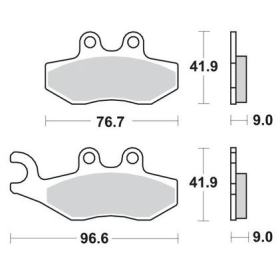 Sbs stabdžių trinkelės 177MS Maxi Sinter APRILIA / GILERA / PEUGEOT / PIAGGIO / VESPA