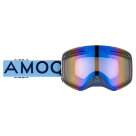 AMOQ Vision Vent+ Magnetic Motocross / Snow Goggles Light Blue / Navy (Blue Mirror)