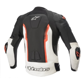 Alpinestars Leather jacket Missile v2 Black/White/Red 