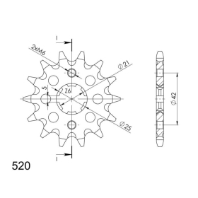 Supersprox Front sprocket 569.15