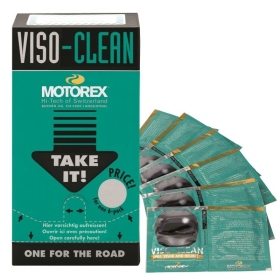 Motorex Viso-Clean Helmet Visor Cleaning Wipes 12x6 pcs