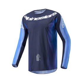 Alpinestars off road marškinėliai Techstar Pneuma Tamsiai mėlyna/Šviesiai mėlyna