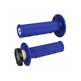 ODI Emig V2 Lock-on Grips Half Waffle blue