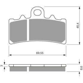 GOLDFREN Brake Pads 305 S3 BMW / HUSQVARNA / KTM