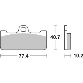 Sbs Brakepads 711DS-2 Dual Sinter 2