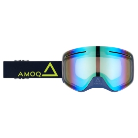 AMOQ Vision Vent+ Magnetic Motocross / Snow Goggles Navy / Gold (Gold Mirror)