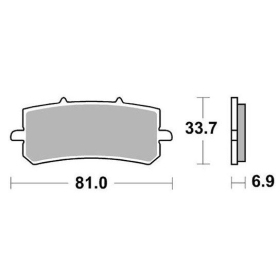 SBS Brakepads 962RST Racing Sintered Ohvale 190 GP2 2021-2023