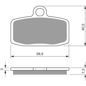 GOLDFREN Brake Pads 307 AD Husqvarna / Ktm