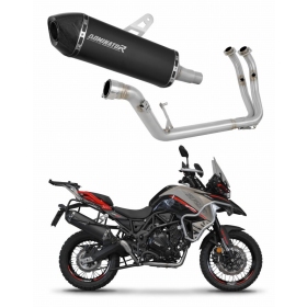 Benelli TRK 702 / TRK 702X 2023 - 2024 Full Exhaust System Collector Silencer HP7 BLACK + dB killer