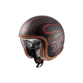 Premier Helmets Vintage Platinum ED. Carbon FR Red Chromed BM