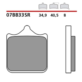 Brembo Brakepads Carbon-Ceramic Racing Front HUSQVARNA