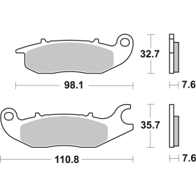  Sbs Brakepads 797HF Ceramic HONDA