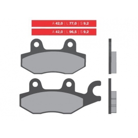 Brake pads NOVASCOOT FT3021 / MCB663 STANDARD