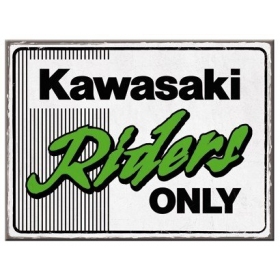 Magnet KAWASAKI RIDERS ONLY 6x8