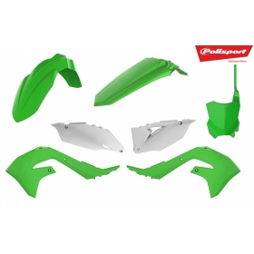 Polisport plastic kit KX250F 2021-2023 KX450 2019-2023 Green / White