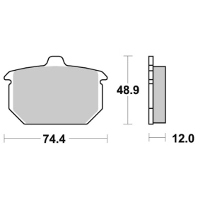 Sbs Brakepads 549HF Ceramic HARLEY-DAVIDSON