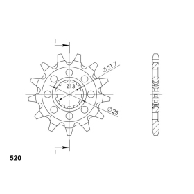 Supersprox Front sprocket 1565.12 12t