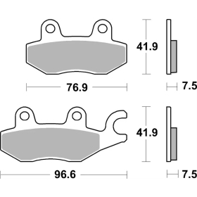 Sbs Brakepads 955DS-1 Dual Sinter KAWASAKI