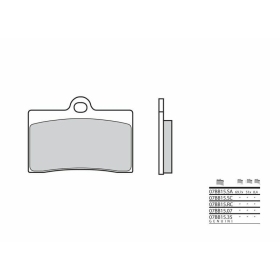 BREMBO Street Carbon Ceramic Brake pads BETA / BIMOTA / CAGIVA / DUCATI / GILERA / KTM / MOTO GUZZI 125-1100cc 1985-2010