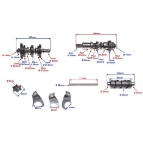 Transmission / Gearbox gear set CHINESE ATV 200cc 4T (B version)