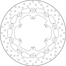 BREMBO Serie Oro Round Floating Brake Disc front HUSQVARNA / KTM 890-1290cc 2013-2025