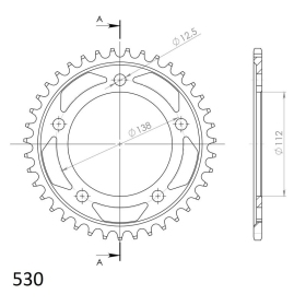 Supersprox Rear sprocket 302.39