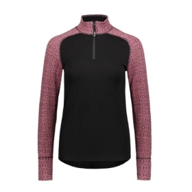 SVALA Merino Jacquard Womens Zip-neck Shirt  